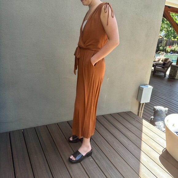 ANTHROPOLOGIE Moulinette Soeurs Alisande Belted Knit Jumpsuit - size Medium - Picture 6 of 9